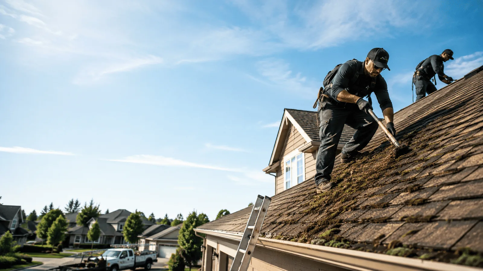 Roof Moss Removal in Springport, MI near me